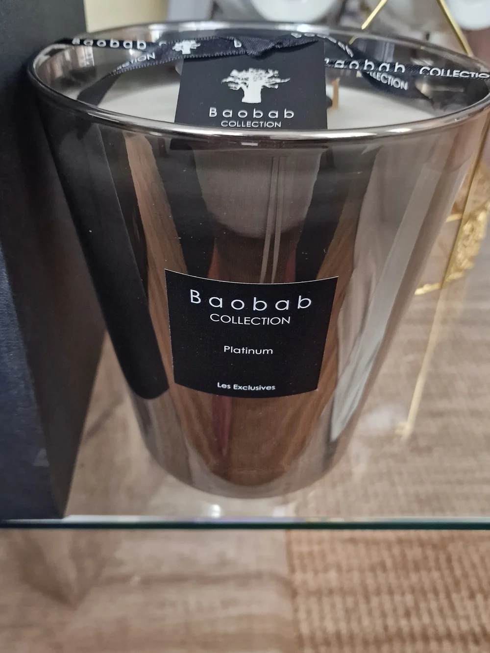 Baobab Candle.  SCENTED CANDLE LES EXCLUSIVES PLATINUM Max 16. New in a Box.